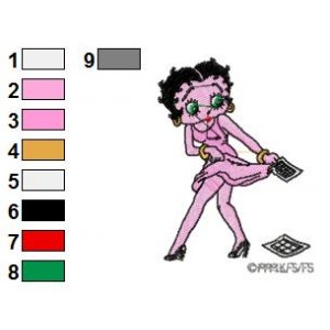 Betty Boop Embroidery Design 22